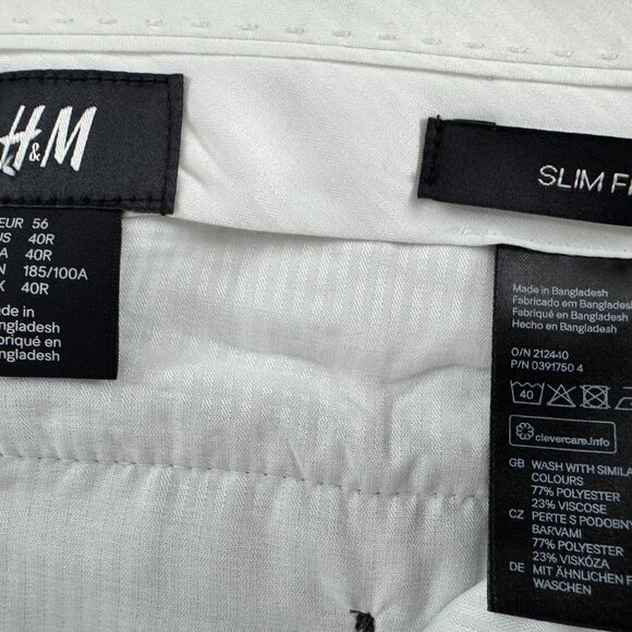 H&M Grey Dress Pants, Slim Fit, 40R - Picture 3 of 3